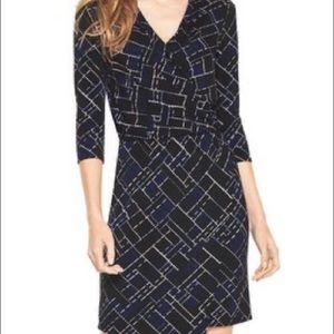 White House Black Market faux wrap style dress
